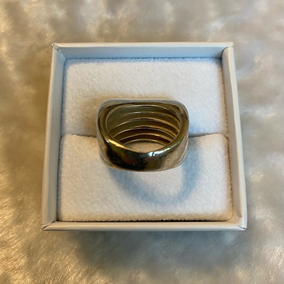 ☘️Silpada Designer Sterling Silver 925 Heavy Wide Triple Band Ring - Picture 3 of 5